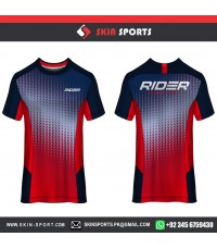 RED RAINING DOTS  SOCCER JERSEYS